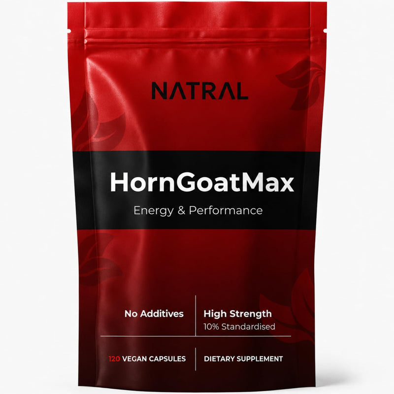 HornGoatMax Capsules - 120 Capsules 500mg Pure Goat Wd Extract 500mg - 10% Standardised Energy and Vitality Supplement for Men - No Fillers No Additives - Vegan Gluten Free 120 count (Pack of 1)