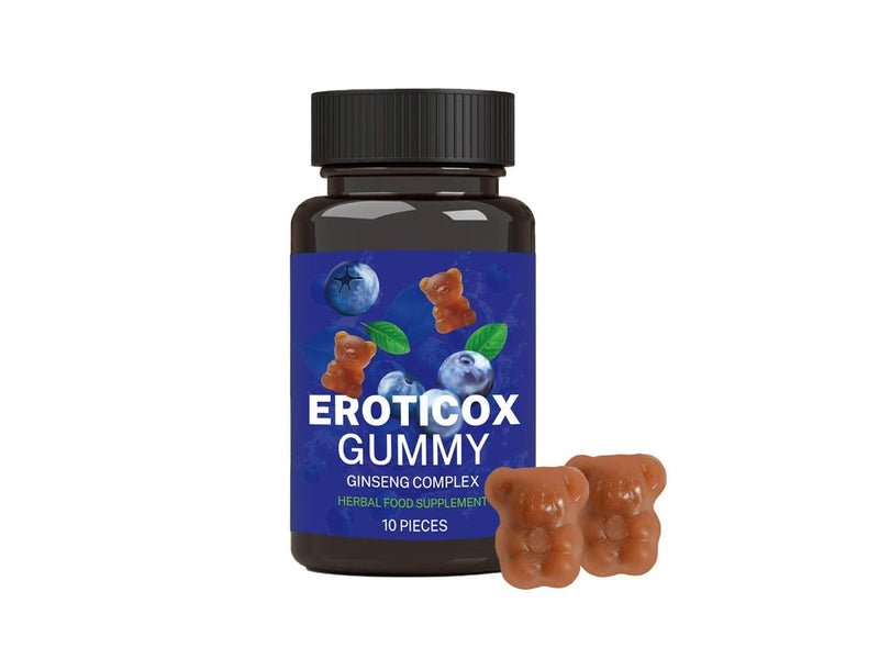 500mg | Stronger | Longer | Harder | Performance | Extra Strength Enhancing, Stamina Endurance Booster Supplement for Men | 10 Ginseng Blue Barry Flavour Gummy
