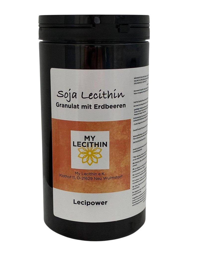 Soy Lecithin Granules with Strawberries, Quality from Germany, Vegan 350 g (Pack of 1)