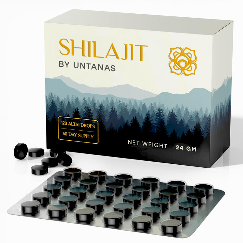 Original Shilajit Tablets - 120 Tablets, 400mg Serving - Pure Shilajit Resin - High Fulvic & Humic Acid - 100% Pure Shilajit - for Energy & Stamina