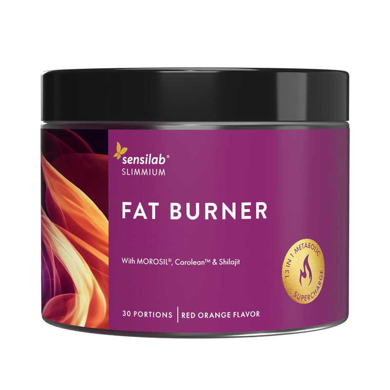 Fat Burner, Appetite Control and Weight Management Powder with Carolean, Morosil, Shilajit, Green Tea, Guarana, Inulin Powder - 120 g, Slimmium Sensilab FatBurner GLP-1