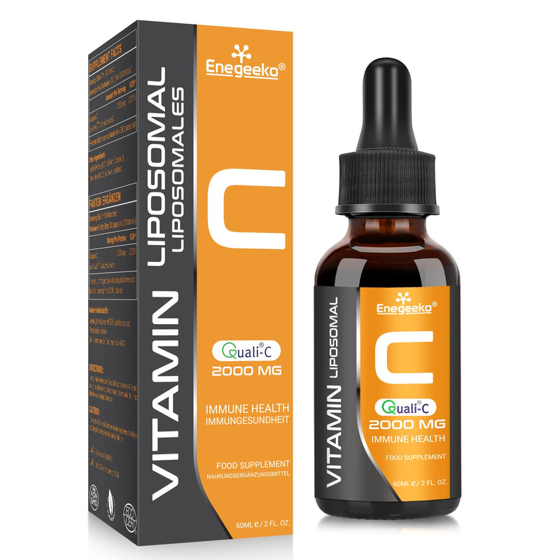 Liposomal Vitamin C Liquid 2000mg – High Absorption Vegan Formula for Immune & Antioxidant, Non-GMO, Gluten & Soy Free (60 ml (Pack of 1)) 60 ml (Pack of 1)