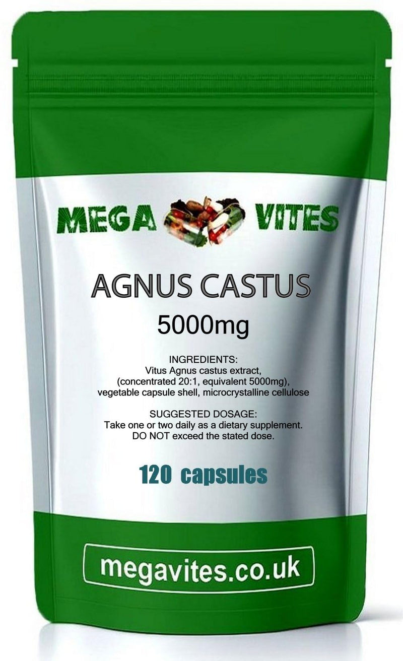 Agnus CASTUS Capsules 5000mg x 120 - MEGAVITES