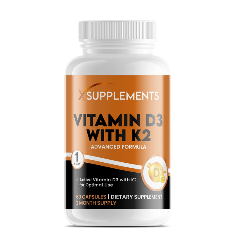 Vitamin D3 5000 IU with K2 100μg | 1-A-Day | 60 High Strength Vitamin D Tablets | MK-7 Menaquinone | Vitamin D3 | Bone, Immune & Heart Support | Supplements for Adults