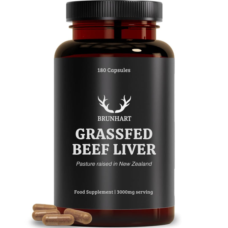 Pasture Raised Beef Liver 180 Capsules | 3000mg Per Serving | 100% Pure Grass Fed No Fillers | Lab Tested For Safety | No Additives or Preservatives | Nutrient Rich Freeze Dried