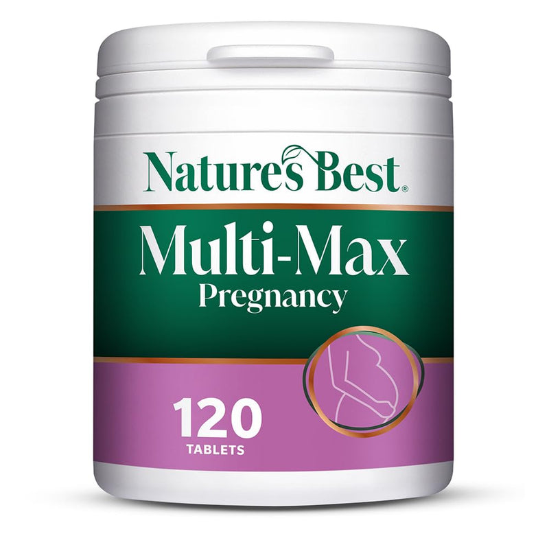 Nature's Best Multi-Max Multivitamin for Pregnancy - Comprehensive Nutritional Support for Mums-to-Be - UK Made - 120 Tablets (2 Months' Supply)