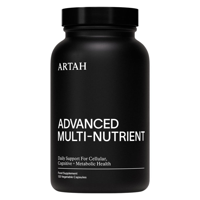ARTAH Advanced Multi Nutrient - High-Potency Daily Multivitamin with Activated B Vitamins, Magnesium, Zinc & Antioxidants - Vegan, Gluten-Free, 60 Capsules