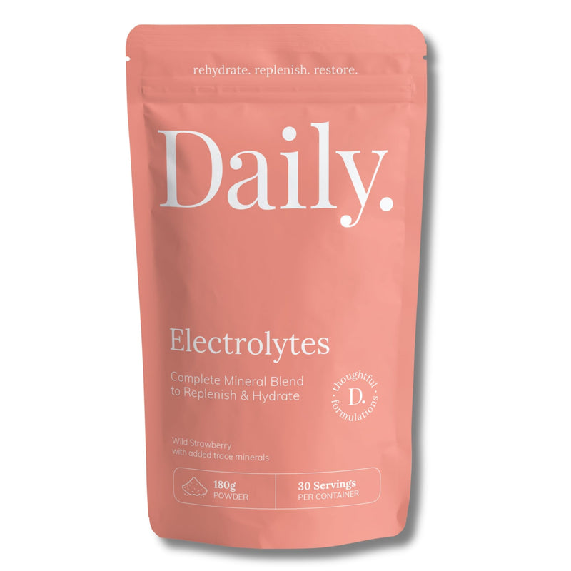 Daily Low Sodium Electrolytes Powder | Wild Strawberry | 1000mg Potassium + Magnesium + Celtic Sea Salt | Sugar-Free Keto Electrolyte Drink | Vegan Hydration Supplement for Energy, Focus & Recovery