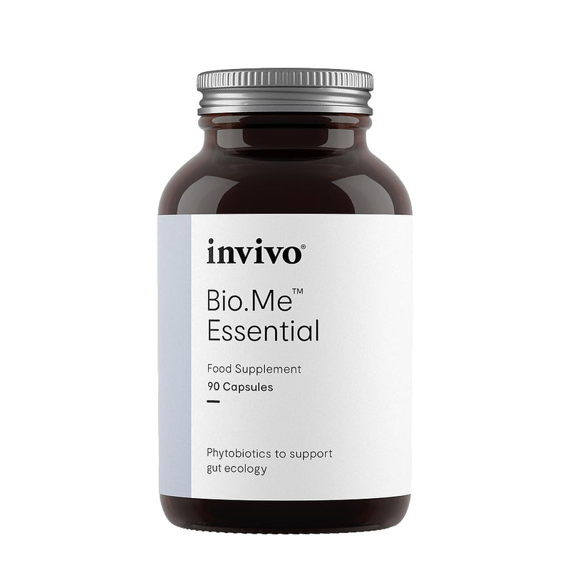 Invivo Bio.Me Essential Capsules (90 Capsules - 1 Month Supply) Polyphenol Rich Capsule Supplement for Microbiome & Gut Brain Access - with Ashwagandha, Green Tea & Citrus Bioflavonoids
