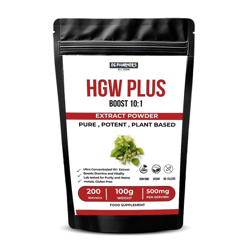 HornGoatPlus Extract 10:1 Powder – Herbal Ext Powder – 100g | Fast Absorption | Vegan, Lab Tested, Non-GMO | 200 Servings – No Fillers