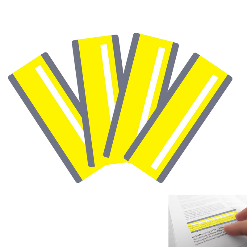 SANTUO 8 Pieces Dyslexia Overlays for Reading - PET Yellow Overlays for Dyslexia, Dyslexia Aids for Dyslexia ADHD Irlens Syndrome Visual Stress Relief (yellow grey) yellow grey
