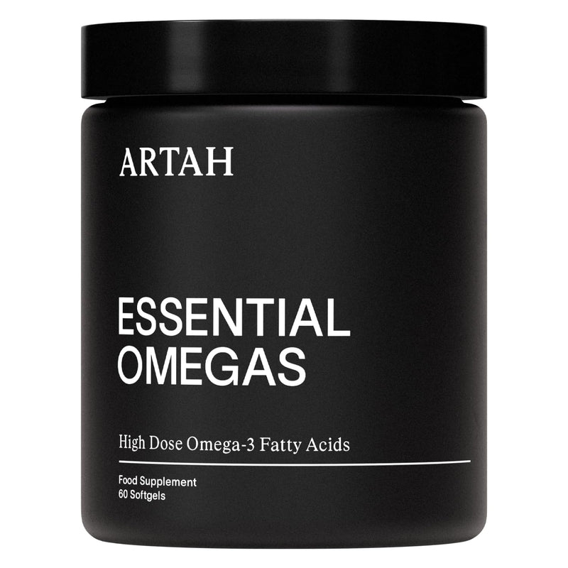 ARTAH Essential Omegas – High Strength Marine Omega‑3 (EPA 1000 mg + DHA 500 mg) – 60 Friend‑of‑the‑Sea Certified Fish Oil Softgels – Brain, Heart, Skin & Inflammation Support