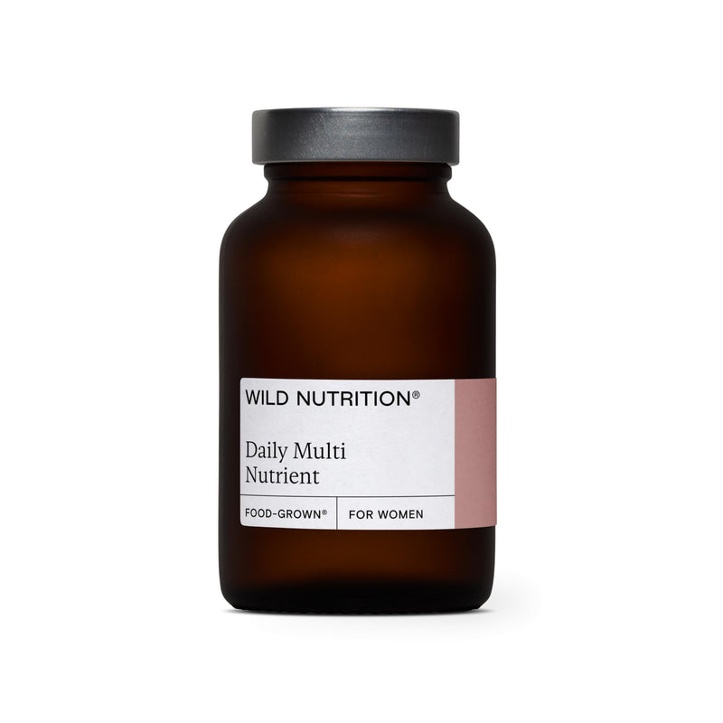 WILD NUTRITION Food-Grown® Women's Daily Multi Nutrient | to Support Hormonal Balance, Fatigue, and Mental Resilience | Multivitamins for Women | 60 Capsules