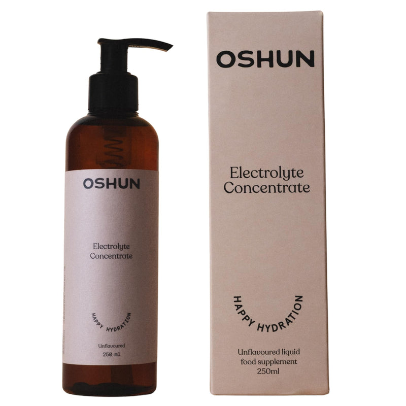 Oshun Electrolytes (Unflavoured/250ml) | Pure Electrolyte Concentrate to Instantly Supercharge Hydration/Performance | 100% Sugar-Free Electrolytes | No Additives/Flavourings | Clear Skin, Clear Mind