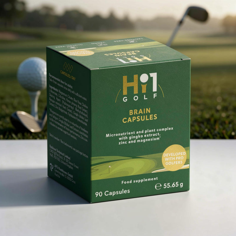 Hi1 GOLF Brain Boost – Advanced Golf Supplement, Supports Concentration & Mental Clarity for On-Course Performance & Precision with Ginkgo Biloba Extract, Ginseng Root & Magnesium – 90 Capsules
