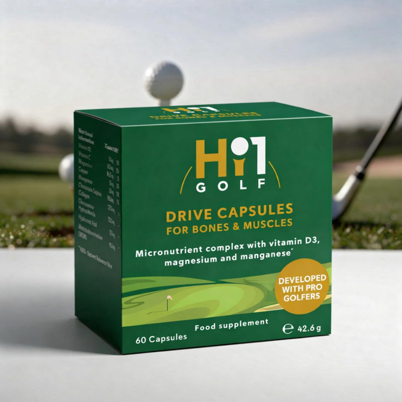 Hi1 GOLF - Golf Joint Supplement - Stay Flexible, Swing Consistent, Supports Mobility & Swing Performance with Glucosamine, Chondroitin, Copper, Collagen & Hyaluronic Acid, Joint Freedom - 60 Capsules