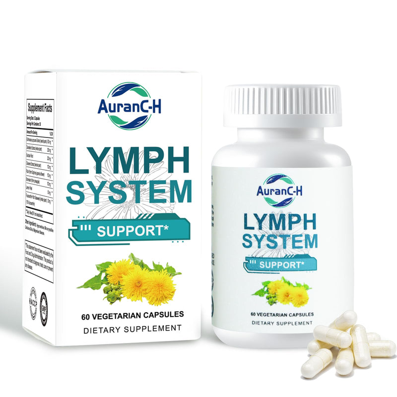 Lymphatic Drainage Supplement – Lymphatic Drainage Capsules with Dandelion, Burdock, Cleavers & Echinacea, Supports Bloating, Fluid Balance & Daily Lymphatic Wellness – 60 Capsules