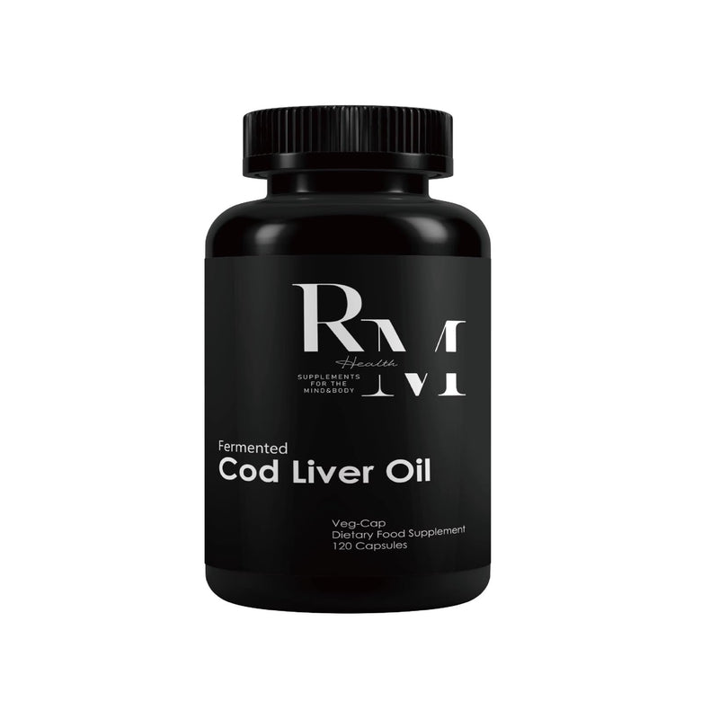 R&M Health Alaskan Fermented Cod Liver Oil and Concentrated Butter Oil Capsules - 120 per Bottle (Unflavoured). Rich in Vitamin A and D, Omega 3 Supplement 180 ml