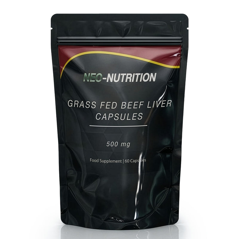 Grassfed Beef Liver Capsules 500mg - Supports Liver, Brain, and Heart Health (60 Capsules) 60 count (Pack of 1)