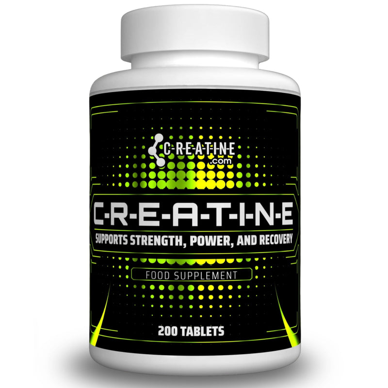 Creatine Tablets 3500mg – 200 Tablets | High Strength Muscle & Strength Support | Pure Creatine Monohydrate Supplement | Pre/Post Workout | Vegan-Friendly | Made in UK 200 count (Pack of 1)