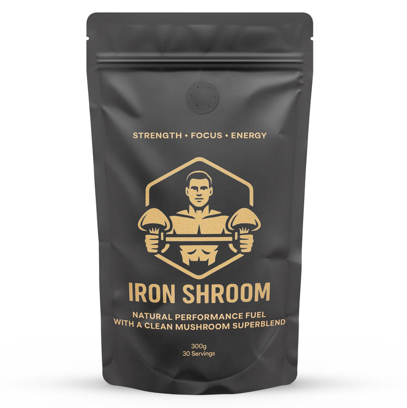 Iron Shroom by Cognitive Brews Chocolate Functional Performance Powder | Whey Protein, Creatine & 4 Mushroom Super Blend | 300g | 30 Servings Iron Shroom (Creatine)