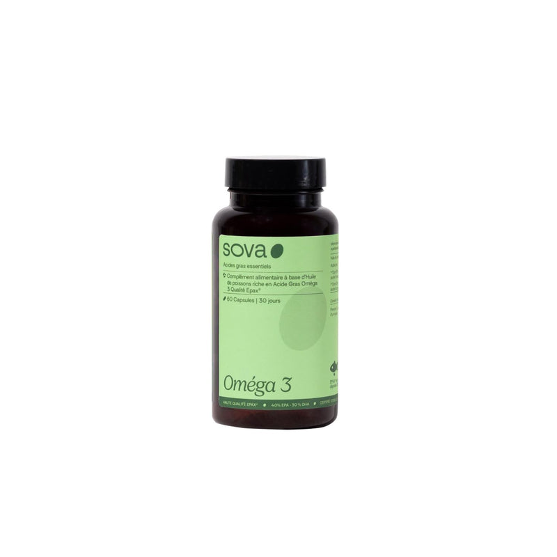 SOVA - Omega 3 EPAX - High Quality Essential Fatty Acids 1g - Totox Low Index <8 - EPA 400mg, DHA 300mg/Capsules - 60 Capsules
