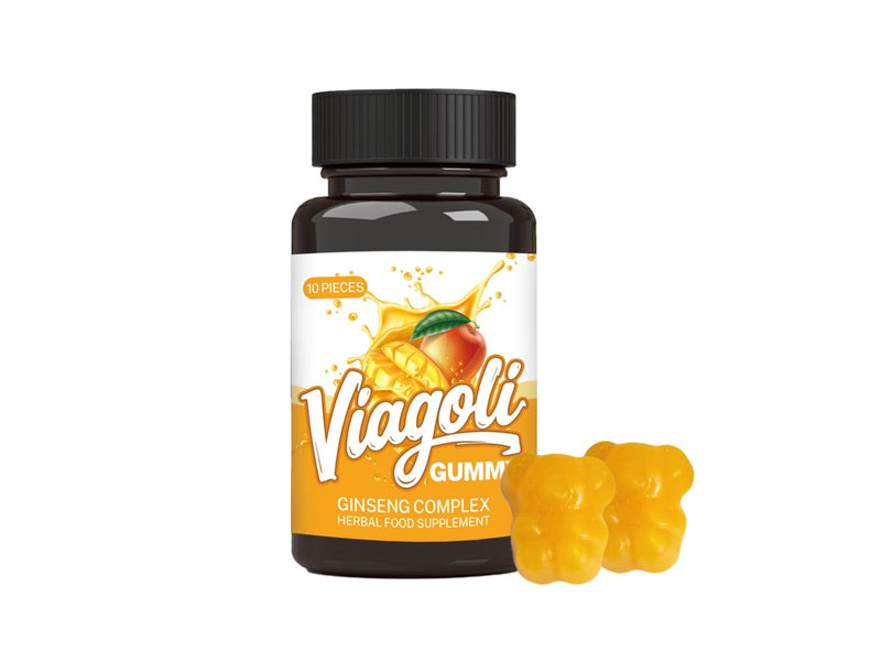 Ginseng Gummies for Men | Daily Wellness & Active Lifestyle Support | Mango Flavor, 10 Count | Natural Herbal Supplement