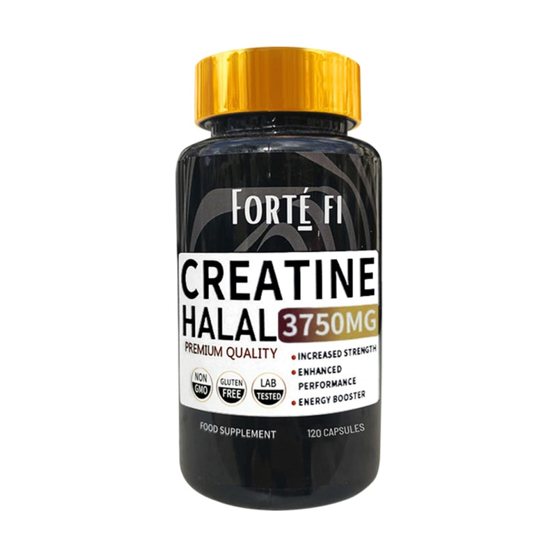 Halal Creatine Capsules | High Purity Supplement for Muscle Strength & Recovery | Halal Certified Creatine Nutritional Supplement | 120 Vegan Tablets