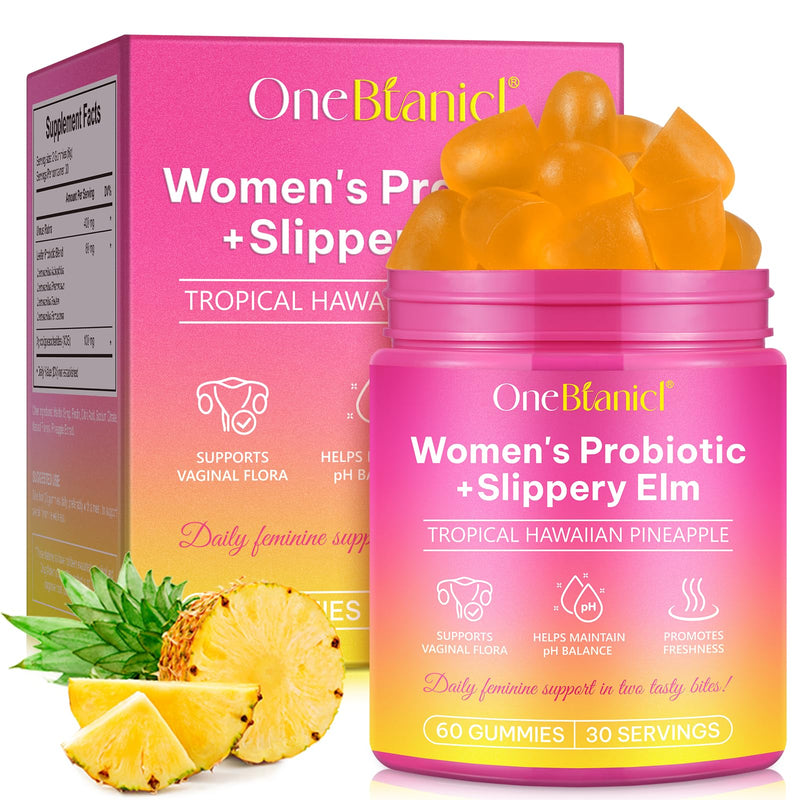 Probiotics Gummies for Women, Vaginal Probiotics Gut Gummies for Intimate Health, Immune Support & Gut Health, Feminine Balance 60 Pieces