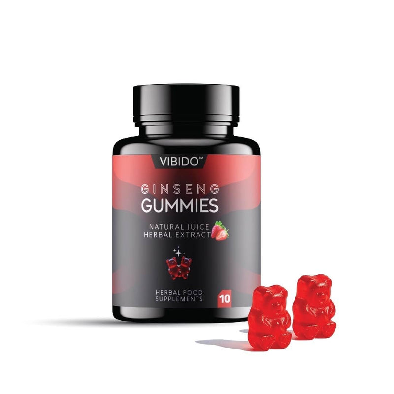 500mg Gummy | Extra Strength Gummies, Stamina Endurance Booster Supplement | 10 Ginseng Gummy 10 count (Pack of 1)
