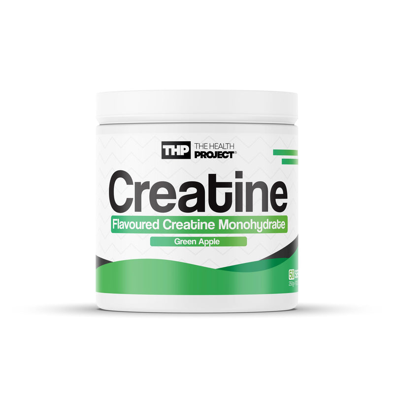 Ultimate Creatine Monohydrate | 250g Bulk Creatine Powder | 50 Servings | Boost Performance & Brain Function | Creatine Bulk (Green Apple Flavour) Green Apple