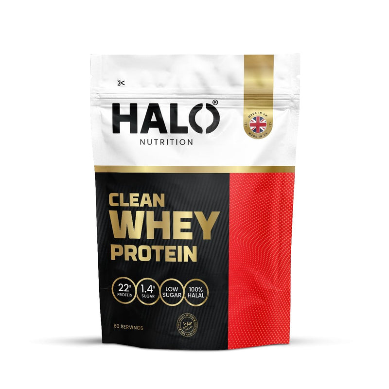 100% Whey Muscle Building and Recovery Protein Powder with Naturally Occurring Glutamine and Amino Acids, High in Protein,Strawberry, 30 Servings, UK Made- Halal
