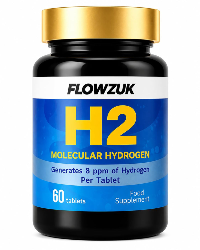 H2 Molecular Hydrogen Tablets – 60 Dissolvable Hydrogen Water Tablets – 8ppm Effervescent Formula – Portable Daily Hydration Supplement