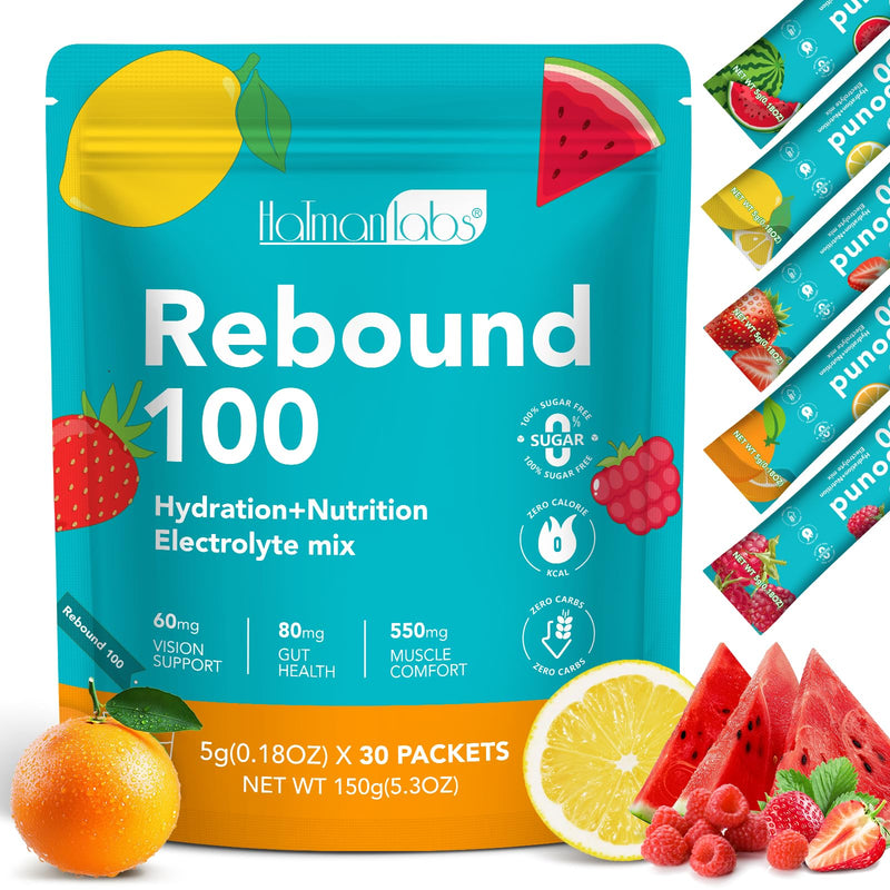 30 PCS Electrolyte Powder Packets,Electrolytes Sachets,Liquid Daily IV Electrolyte Drink Mixes for Rehydration with Electrolytes,Workout & Energy Recovery,Rapid Hydration,0 Calorie 30 Count
