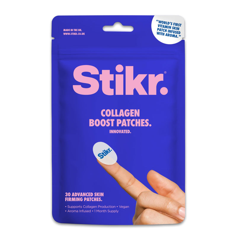 Collagen Boost Patches - Supports Collagen Production | Firmer Skin, Healthy Hair & Nails | 24hr Release, Aroma Infused | Vegan, Waterproof, UK Made - 30 Patches, 1 Month Supply