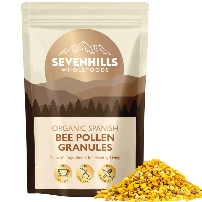 Sevenhills Wholefoods Organic Spanish Bee Pollen Granules 400g, Raw, Ethically Harvested 400 g (Pack of 1)