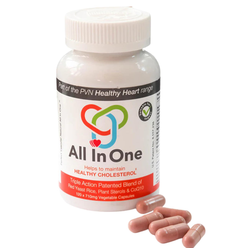 All in One Supplement Plant Sterols CoQ10 for High Strength 120 Vegan Capsules Cholesterol lowering 710mg 1 Months Supply 120 count (Pack of 1)