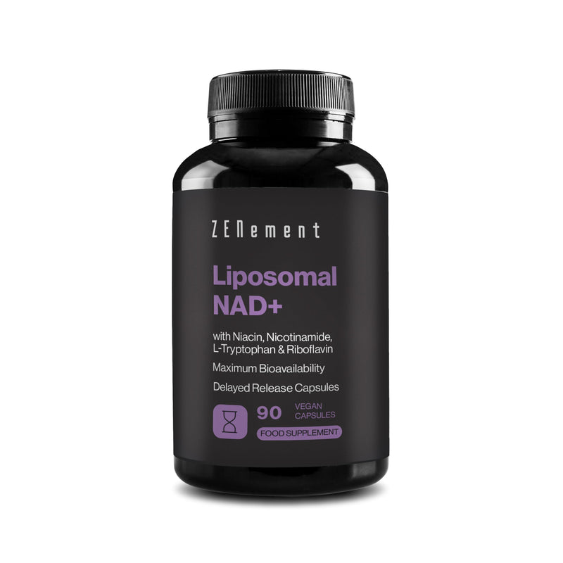 NAD⁺ Liposomal 1000 mg – High Bioavailability & Good Tolerance – Delayed‑Release Vegan Capsules – with L‑Tryptophan, Niacin, Nicotinamide & Riboflavin – Zenement