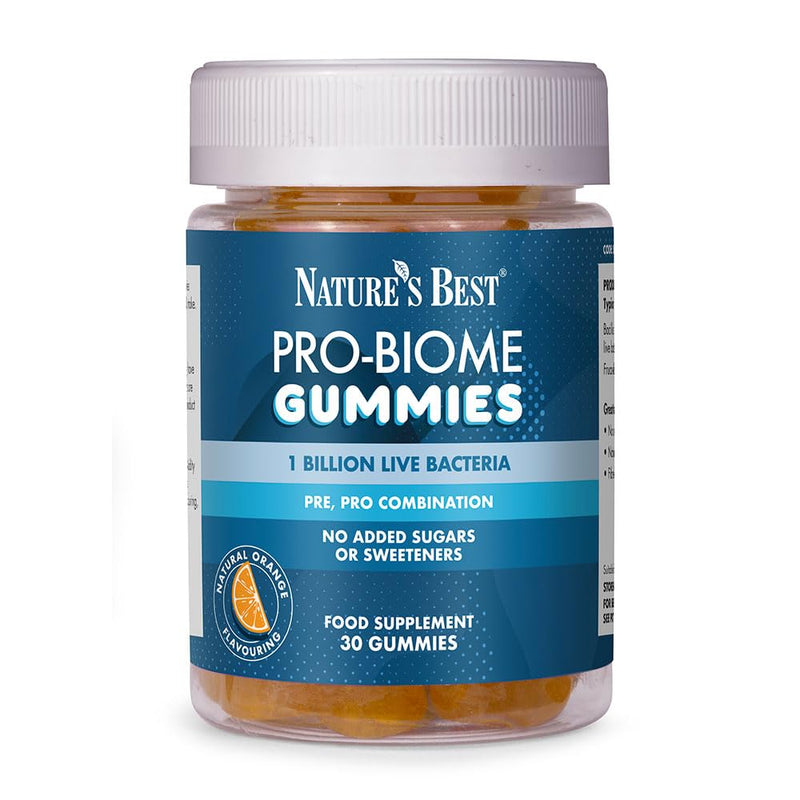 Nature’s Best ProBiome Gummies - One Billion Live Bacteria - Orange Flavour - 30 Gummies (30 Day Supply) 30 count (Pack of 1)