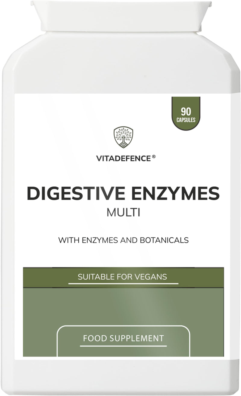 Digestive Enzyme Multi | with Turmeric, Apple Cider Vinegar & Enzyme Blend – 90 Capsules