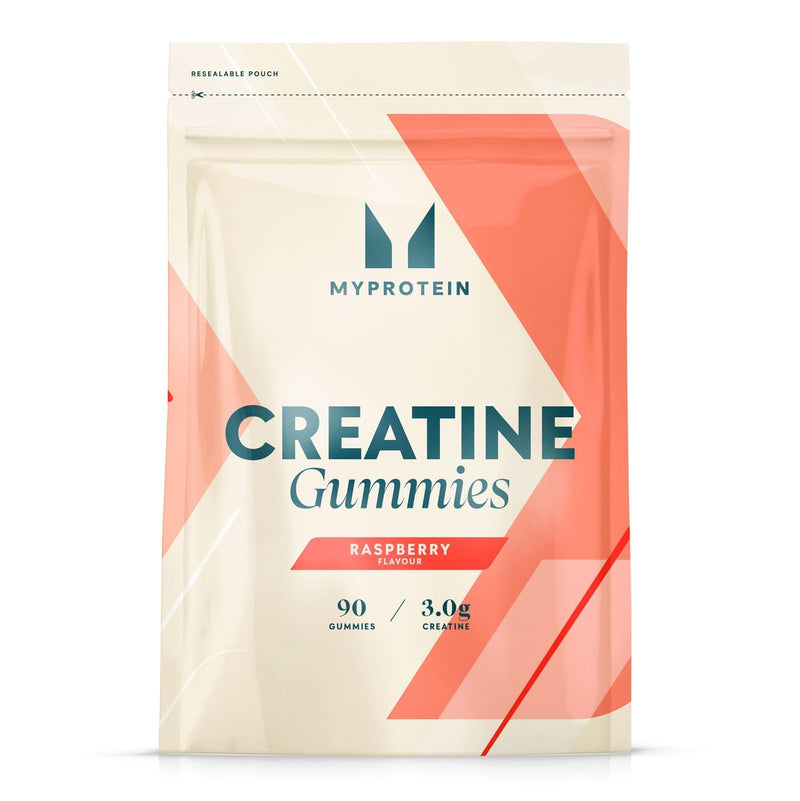 Myprotein Creatine Gummies - 3g per Serving - Electrolyte Enhanced - Support Muscle Growth, Strength & Performance - 1 Month Supply - 90 Chewable Creatine Powder Alternative (90 Gummies, Raspberry) 90 count (Pack of 1)