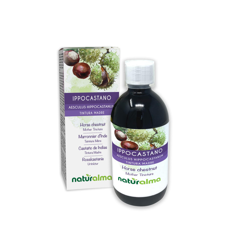 Horse Chestnut (Aesculus hippocastanum) Seeds Alcohol-Free Mother Tincture Naturalma - Liquid Extract Drops 500 ml - Food Supplement - Vegan 500 ml (Pack of 1)