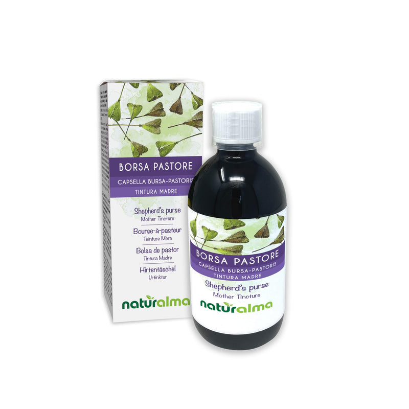 Shepherd's Purse (Capsella Bursa-pastoris) herb Alcohol-Free Mother Tincture Naturalma - Liquid Extract Drops 500 ml - Food Supplement - Vegan 500 ml (Pack of 1)