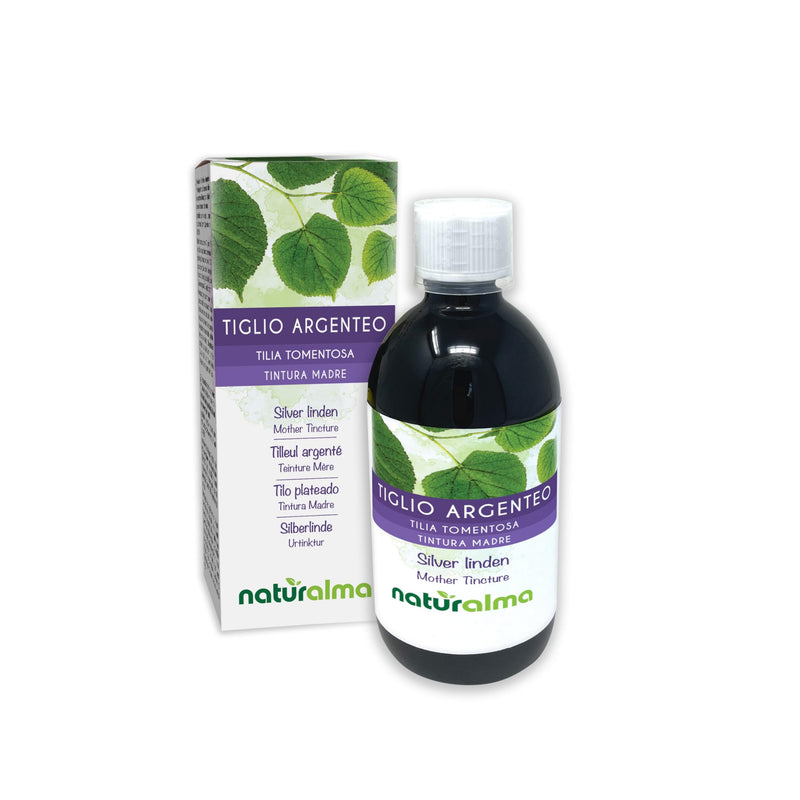 Silver Linden (Tilia tomentosa) Flowers and bracts (Leaves) Alcohol-Free Mother Tincture Naturalma - Liquid Extract Drops 500 ml - Food Supplement - Vegan 500 ml (Pack of 1)