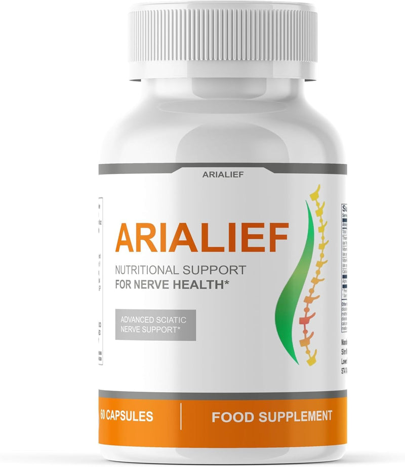 Arialeaf - Nutritional Support for Nerve Health - All Natural - 60 Capsules - New & Sealed