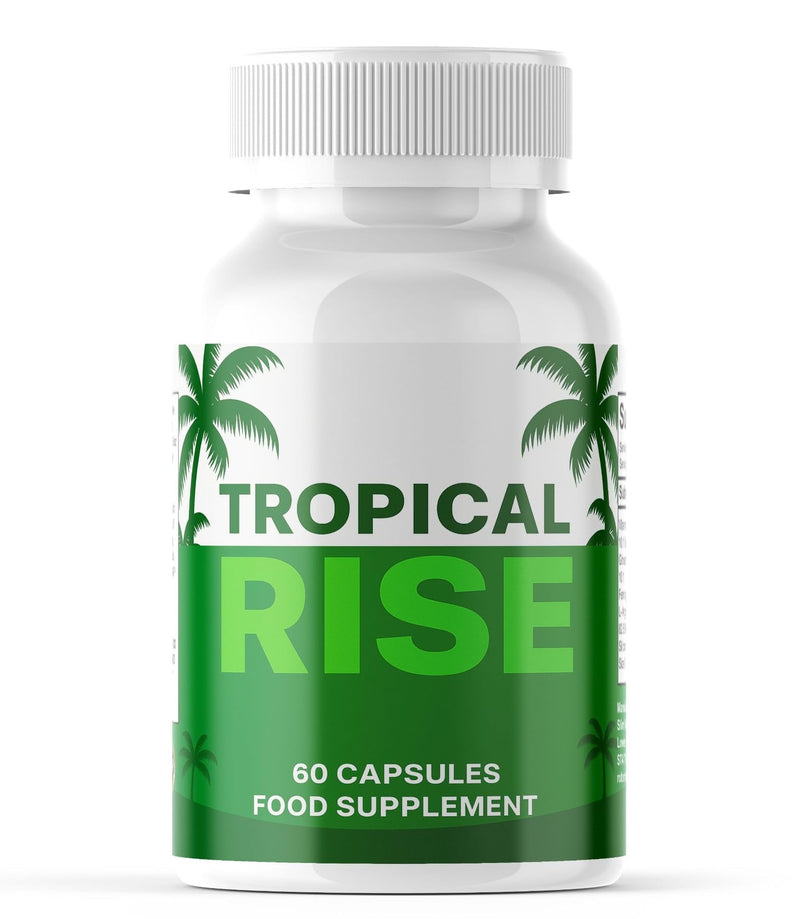 Tropical Rise Supports Male Vitality & Performance - Enhancement Capsules for Advanced Male Performance/All Natural / 60 Capsules
