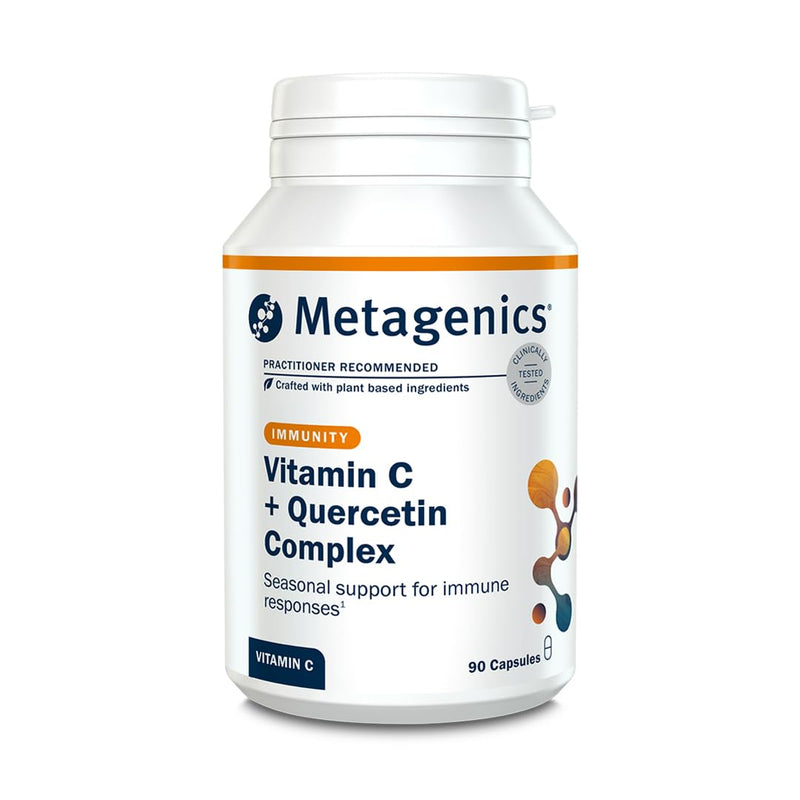 Metagenics Vitamin C + Quercetin Complex - Bioflavonoids, Rutin, Bromelain & Vitamin C - for Immune and Antioxidant Support - 90 Capsules