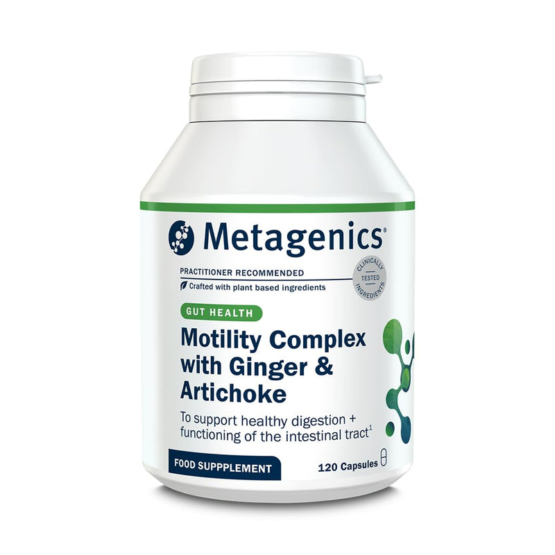 Metagenics Motility Complex with Ginger & Artichoke - Vegan Botanical Blend Capsules for Digestive Support - 120 Capsules