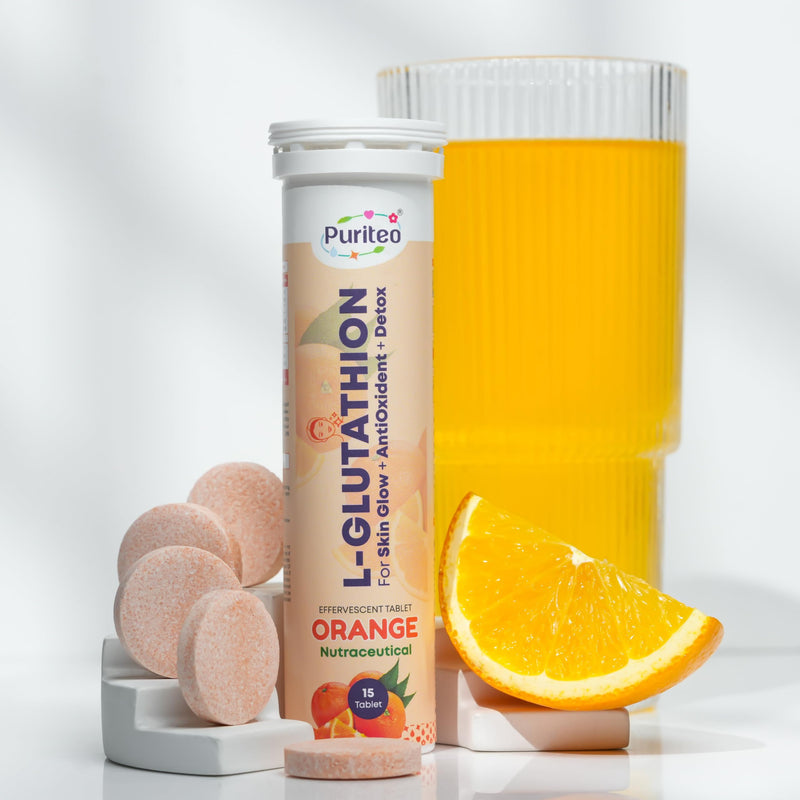 Hot Bargains L-Glutathione Effervescent Tablets – 30 Count | Orange Flavour | Skin Glow, Antioxidant & Natural Detox Support Supplements (One Size, Orange) One Size