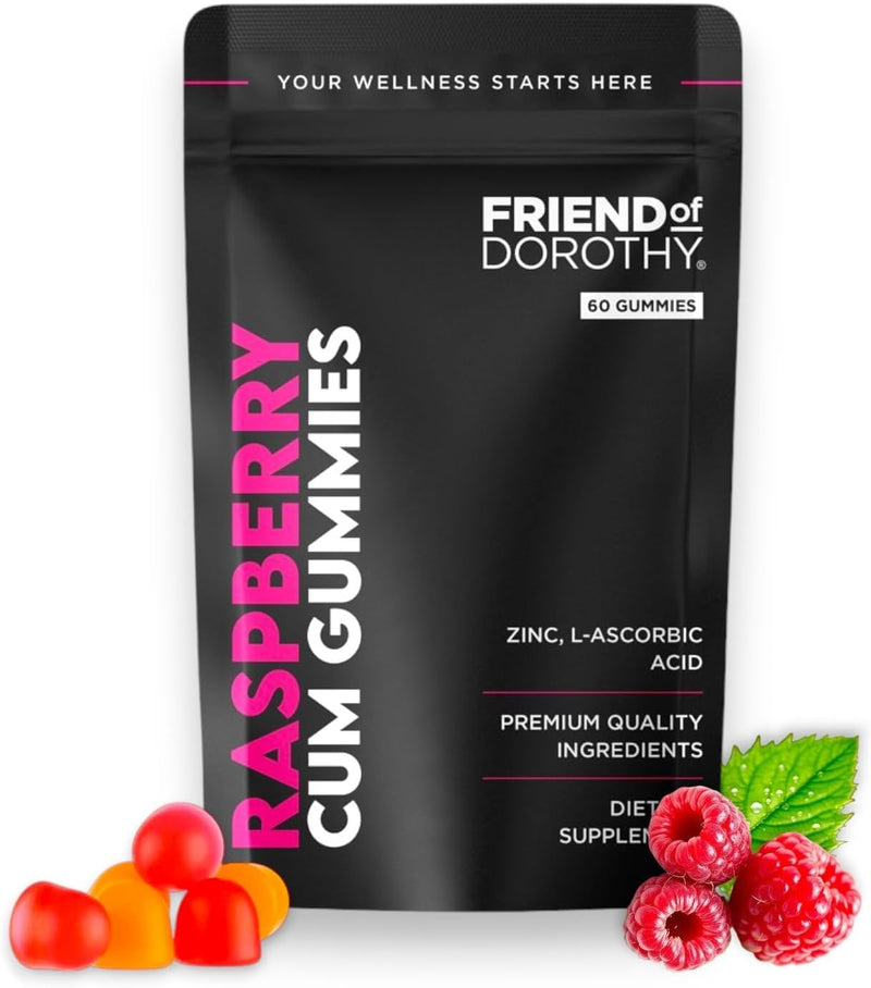 Raspberry C*M Gummies Improves Sperm Volume and Load Semen Volume Supplement - 60 Capsules - Raspberry